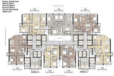 Project Image of 850 Sq.ft 2 BHK Apartment / Flat for sale in Girgaon for Rs. 46000000