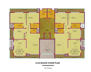 Project Image of 1389.0 - 1700.0 Sq.ft 3 BHK Apartment for buy in Arya Nilaya