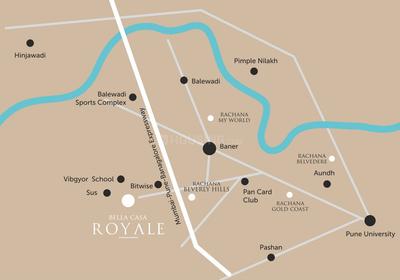 Project Image of 956.0 - 1197.0 Sq.ft 2 BHK Apartment for buy in Rachana Bella Casa Royale Tower O