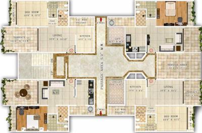 Project Image of 720.0 - 1064.0 Sq.ft 1 BHK Apartment for buy in Anmol Shanti Niketan