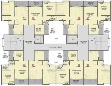 Project Image of 447.0 - 649.0 Sq.ft 1 BHK Apartment for buy in Kohinoor Abhimaan Homes Phase 3