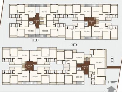 Project Image of 750 Sq.ft 2 BHK Apartment / Flat for sale in Bhayli for Rs. 3855000
