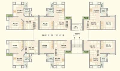 Project Image of 296.65 - 303.22 Sq.ft 1 BHK Apartment for buy in Zeel Sai Shraddha Residency