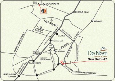 Project Image of 670.0 - 2060.0 Sq.ft Studio Studio Apartment for buy in Delhi De Nest