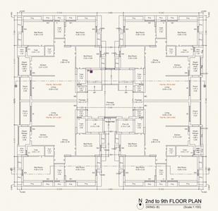 Project Image of 941.73 - 1024.19 Sq.ft 3 BHK Apartment for buy in BLJ Silver Square
