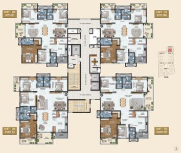 Project Image of 2600.0 - 3805.0 Sq.ft 3 BHK Apartment for buy in Cybercity Stone Ridge