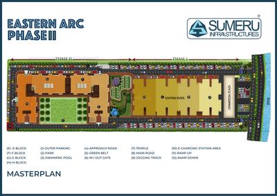 Project Image of 1336.0 - 3003.0 Sq.ft 2 BHK Apartment for buy in Sumeru Eastern Arc Phase 2