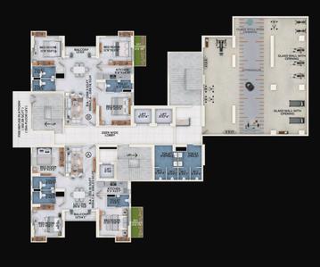 Project Image of 1796.0 - 2425.0 Sq.ft 3 BHK Apartment for buy in ATK The Burj