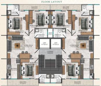 Project Image of 2000 Sq.ft 3 BHK Builder Floor for sale in Sector 78 for Rs. 18500000