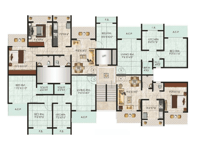Project Image of 910 Sq.ft 2 BHK Apartment / Flat for sale in Badlapur East for Rs. 4200000