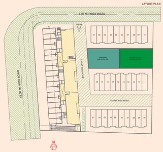 Project Image of 886.73 - 931.4 Sq.ft 3 BHK Apartment for buy in Taj Residency