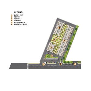 Project Image of 1455 Sq.ft 3 BHK Apartment / Flat for sale in Wave City for Rs. 13500000