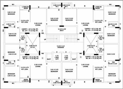 Project Image of 645.0 - 885.0 Sq.ft 3 BHK Apartment for buy in Vandana Heritage