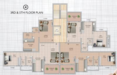 Project Image of 253.0 - 500.0 Sq.ft 1 RK Apartment for buy in Amber Tara