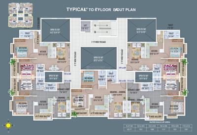 Project Image of 995.0 - 1131.0 Sq.ft 2 BHK Apartment for buy in AKS Vastu Square