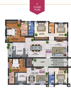 Project Image of 0.0 - 1470.0 Sq.ft 3 BHK Apartment for buy in SHDC Sai Gokulam