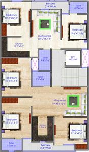 Project Image of 450.0 - 900.0 Sq.ft 1 BHK Apartment for buy in Globe Homes