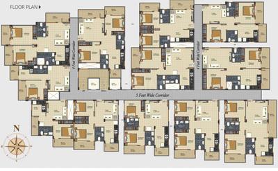 Project Image of 0.0 - 830.0 Sq.ft 2 BHK Apartment for buy in MVS Paradise