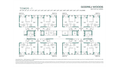 Project Image of 1053 Sq.ft 2 BHK Apartment / Flat for sale in Sector 43 for Rs. 21000000