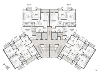 Project Image of 1300 Sq.ft 3 BHK Apartment / Flat for sale in Gujarat International Finance Tec City for Rs. 32500000