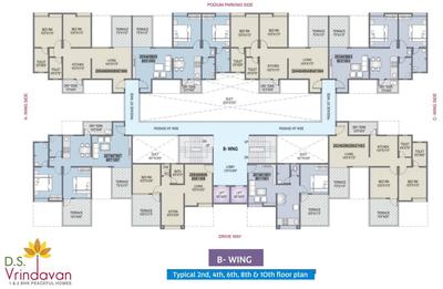 Project Image of 514.0 - 851.0 Sq.ft 1 BHK Apartment for buy in DSP DS Vrindavan AB