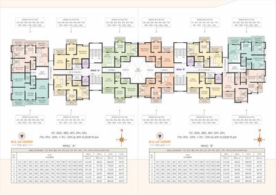 Project Image of 484.0 - 719.0 Sq.ft 1 BHK Apartment for buy in Balaji Siddhi Prime