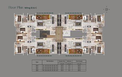Project Image of 0.0 - 1162.61 Sq.ft 3 BHK Apartment for buy in Infinity Vriddhi