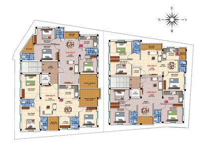 Project Image of 857.0 - 1390.0 Sq.ft 2 BHK Apartment for buy in Mithuns Janani Dhanalakshmi