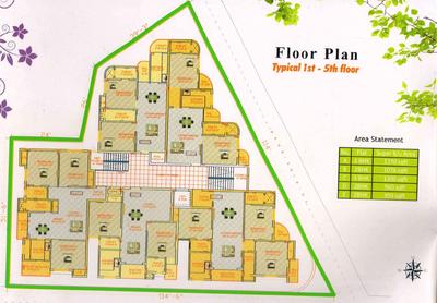 Project Image of 955.0 - 1370.0 Sq.ft 2 BHK Apartment for buy in Triveni Vishwanath Tower