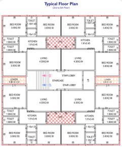 Project Image of 0.0 - 531.52 Sq.ft 3 BHK Apartment for buy in H S Maharudra Residency