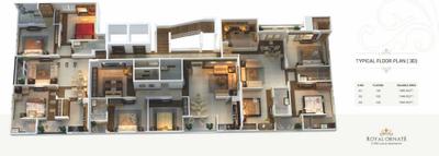 Project Image of 1548.0 - 1686.0 Sq.ft 3 BHK Apartment for buy in Manohar Royal Ornate