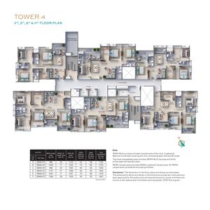 Project Image of 1077.0 - 1435.0 Sq.ft 3 BHK Apartment for buy in F Residences Merlin Phase II