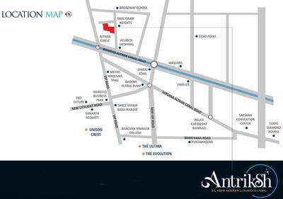 Project Image of 2290 Sq.ft 3 BHK Apartment / Flat for sale in Bhimrad for Rs. 12024000