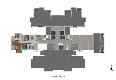 Project Image of 1062.0 - 2224.0 Sq.ft 3 BHK Apartment for buy in Gera s Avive Towers East Kharadi
