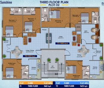 Project Image of 679.0 - 1663.0 Sq.ft 1 BHK Apartment for buy in Blucon Sunshine