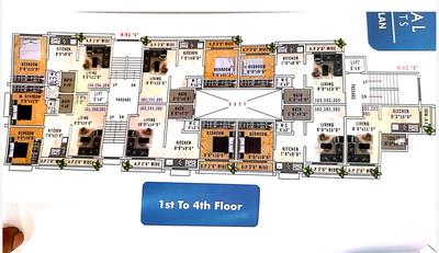 Shree Kunal Height B Wing Cluster Plan 1