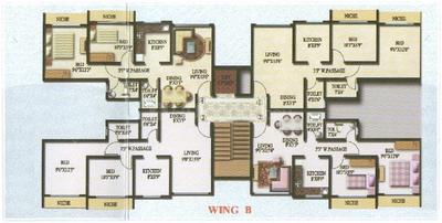 Project Image of 615.0 - 886.0 Sq.ft 1 BHK Apartment for buy in Sagar Sky Height
