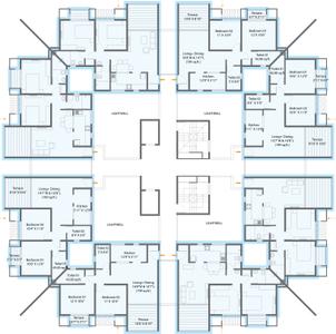 Project Image of 577.81 - 998.68 Sq.ft 2 BHK Apartment for buy in Manas Lake City Phase 1