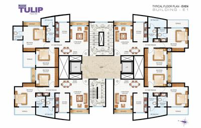 Project Image of 728.0 - 747.0 Sq.ft 2 BHK Apartment for buy in Raunak Tulip