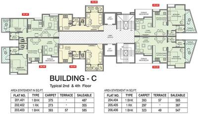 Project Image of 369.0 - 548.0 Sq.ft 1 BHK Apartment for buy in Cozy Corner
