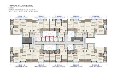 Project Image of 723.0 - 989.0 Sq.ft 2 BHK Apartment for buy in Vrunda K K Tathastu