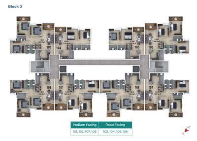 Project Image of 1690 Sq.ft 3 BHK Apartment / Flat for sale in Bhatagaon for Rs. 7700000