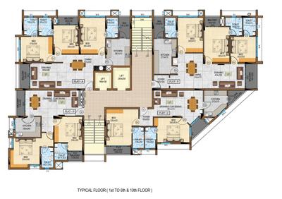 Project Image of 970.0 - 2490.0 Sq.ft 2 BHK Apartment for buy in Unitac Blue Castle