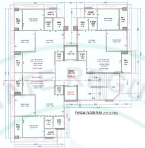 Project Image of 1851 Sq.ft 3 BHK Apartment / Flat for sale in New Althan for Rs. 6750000