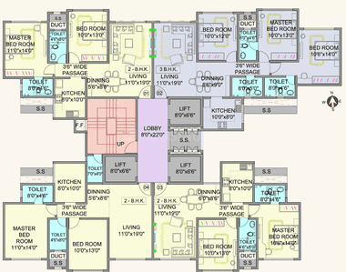Project Image of 714.0 - 1133.0 Sq.ft 2 BHK Apartment for buy in Pride Park Royale