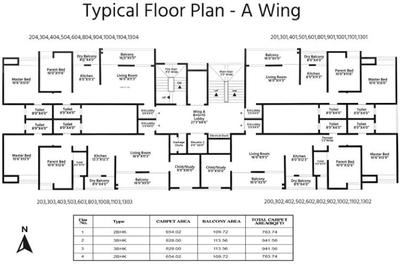Project Image of 763.74 - 941.56 Sq.ft 2 BHK Apartment for buy in Adya Alcove
