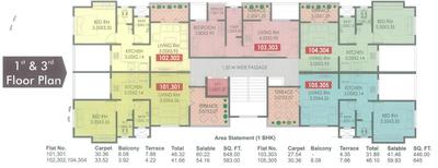 Project Image of 446.0 - 648.0 Sq.ft 1 RK Apartment for buy in Nimhan Grace Residency B