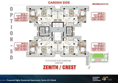 Project Image of 2300.0 - 2800.0 Sq.ft 3 BHK Apartment for buy in STJ The Pinnacle