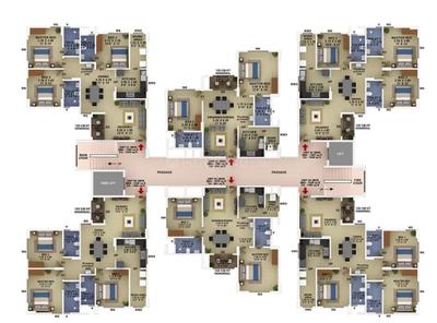 Project Image of 1078.0 - 1428.0 Sq.ft 2 BHK Apartment for buy in Confident Grand Heights
