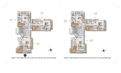 Project Image of 2243.0 - 3170.0 Sq.ft 3 BHK Apartment for buy in Emami Aamod